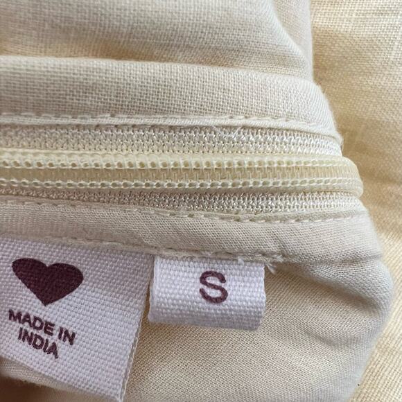 Alix of Bohemia Charlie Butter Linen Pant Yellow Size Small NEW - Picture 10 of 11